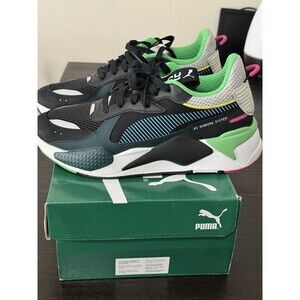 Puma  Mens Sneaker RS-X Toys Black, Blue, Atoli Size 8 Brand New In Box